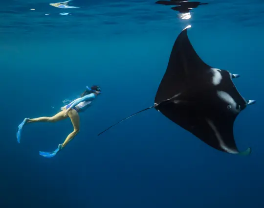Costa Rica volcano with lake and fog