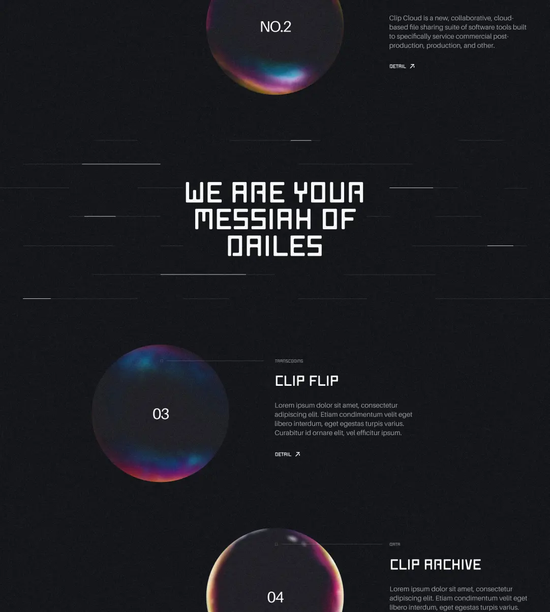 Website screen for about page part 2