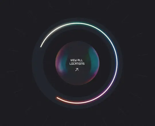 Man with crazy face looking top left from side